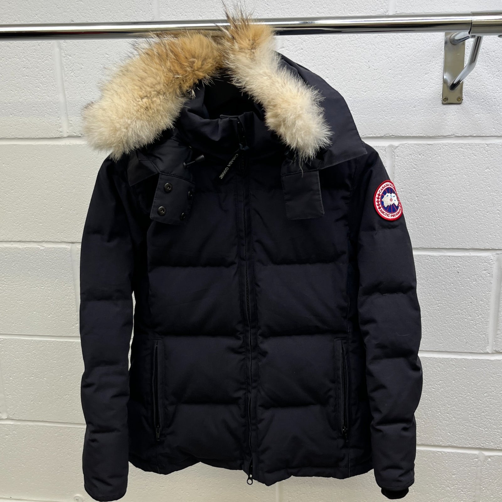 Women's Chelsea Parka Down Jacket Navy Size S - Photo 8