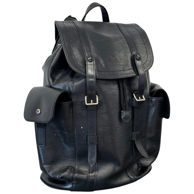 Men's Epi Leather Christopher Mm Backpack Black