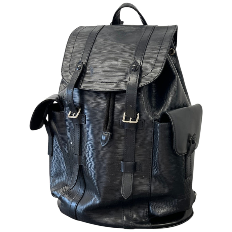 Men's Epi Leather Christopher Mm Backpack Black