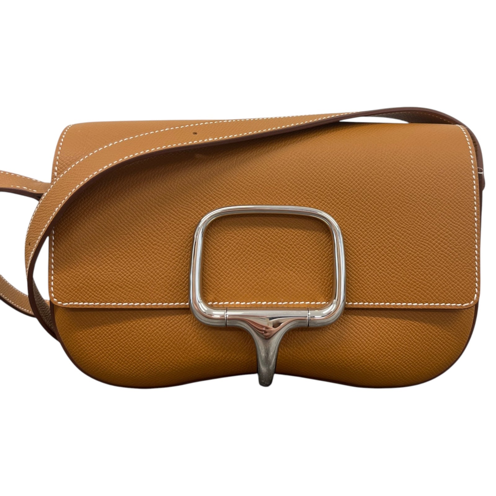 Women's Della Cavalleria Elan Gold Epsom Bag Brown - Photo 1