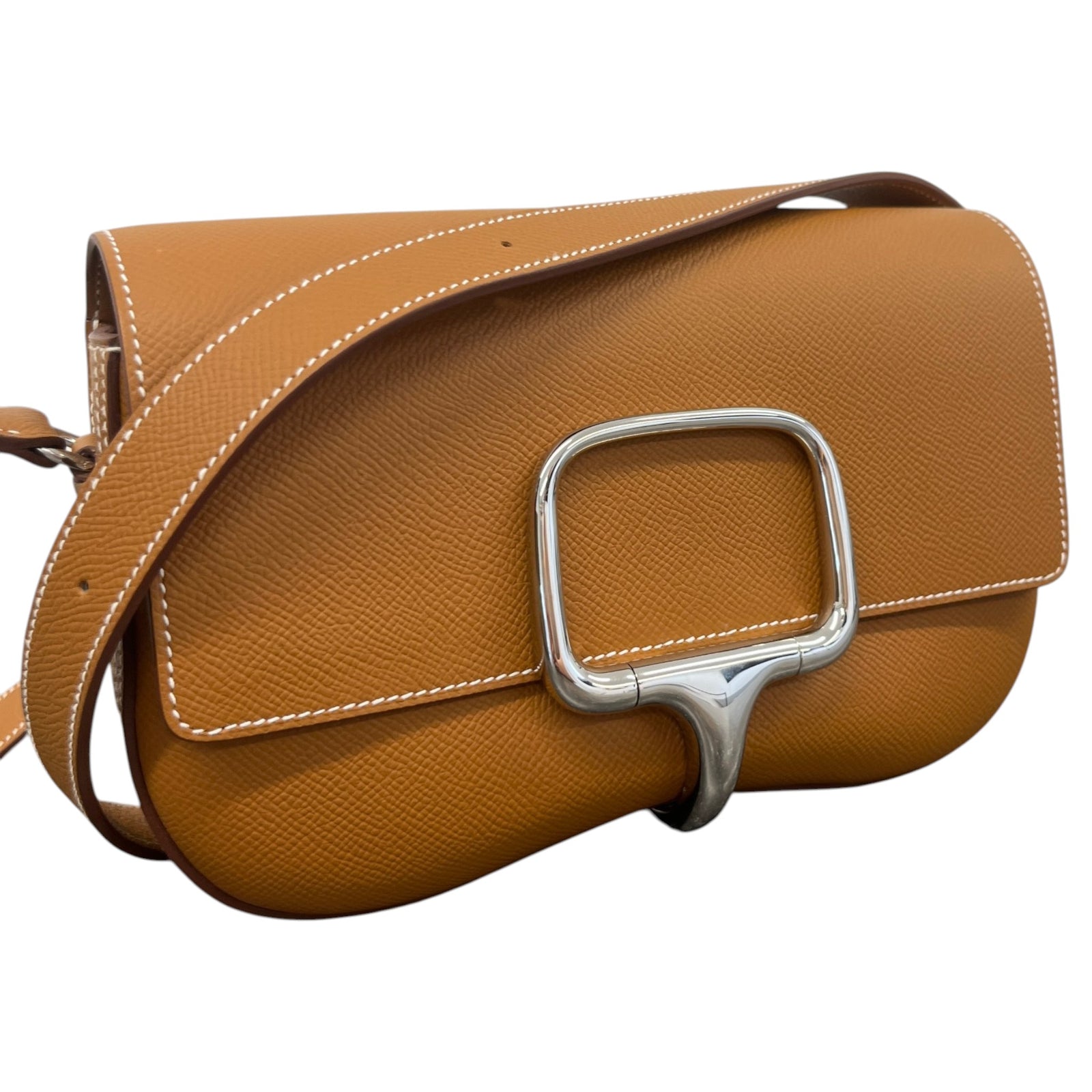 Women's Della Cavalleria Elan Gold Epsom Bag Brown - Photo 4