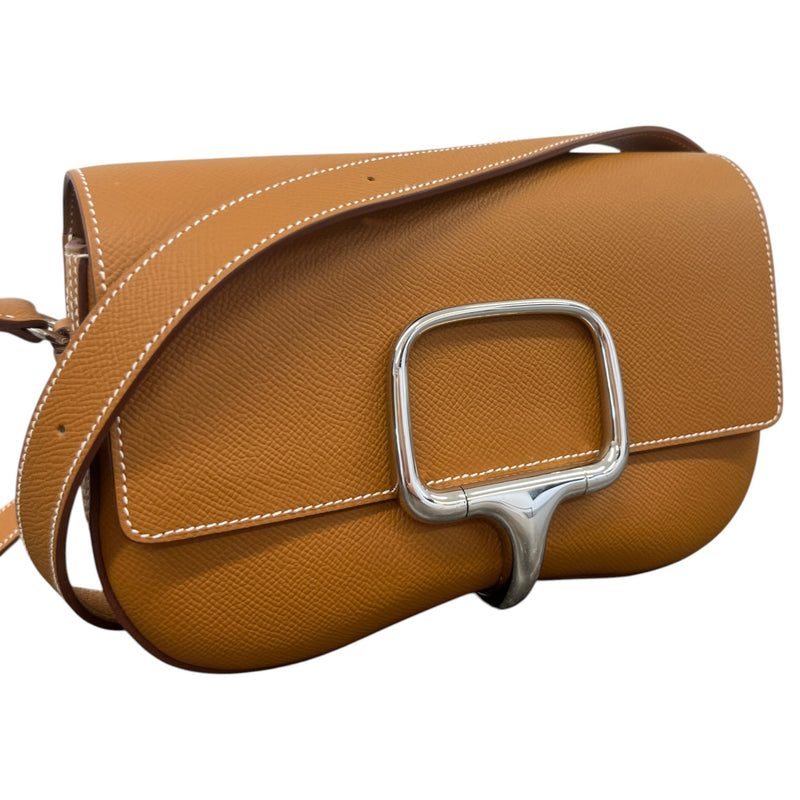 Women's Della Cavalleria Elan Gold Epsom Bag Brown