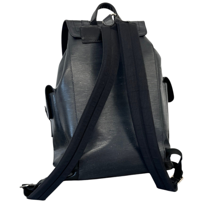 Men's Epi Leather Christopher Mm Backpack Black