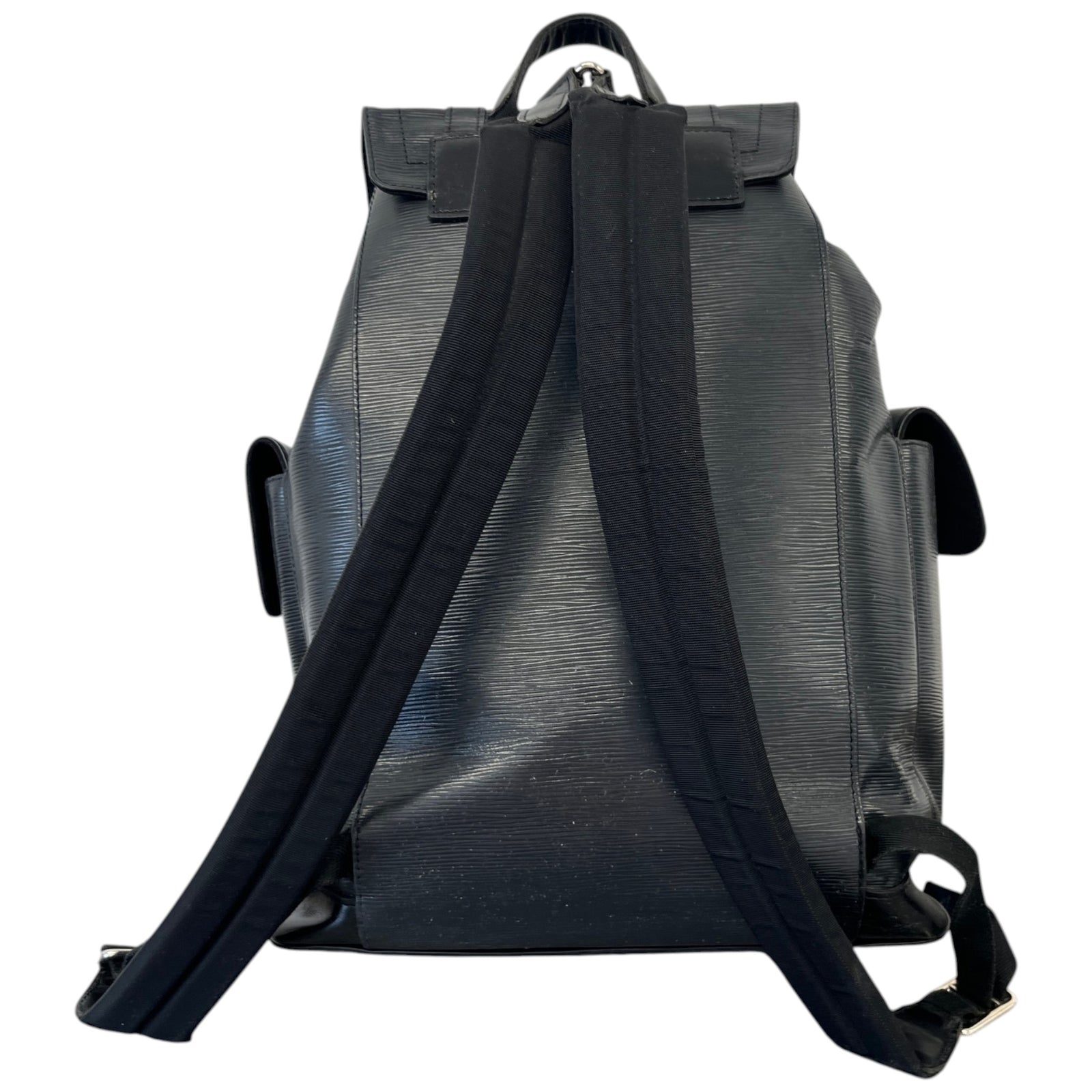 Men's Epi Leather Christopher Mm Backpack Black - Photo 3