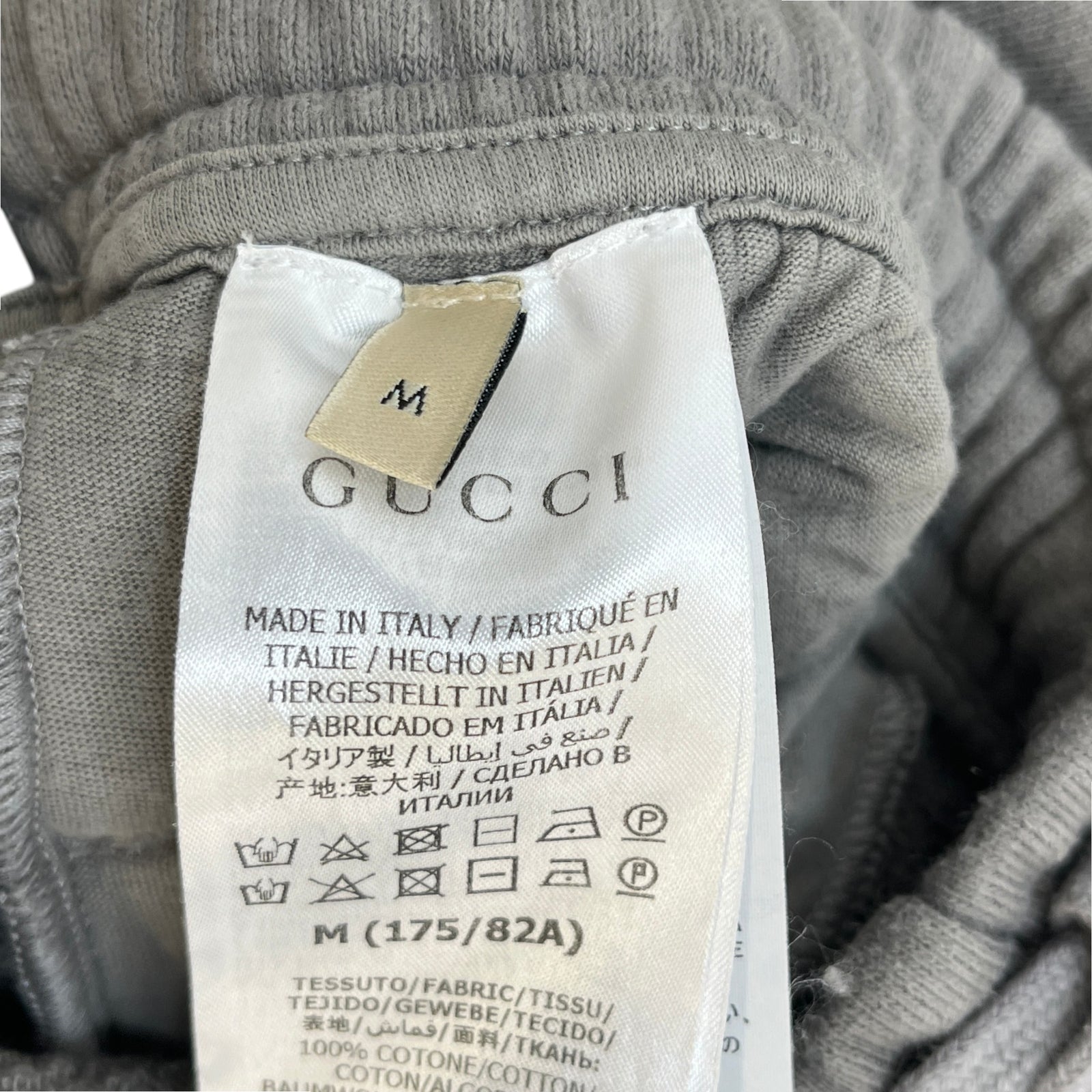 Men's GG Tape Joggers Grey Size W36 - Photo 6