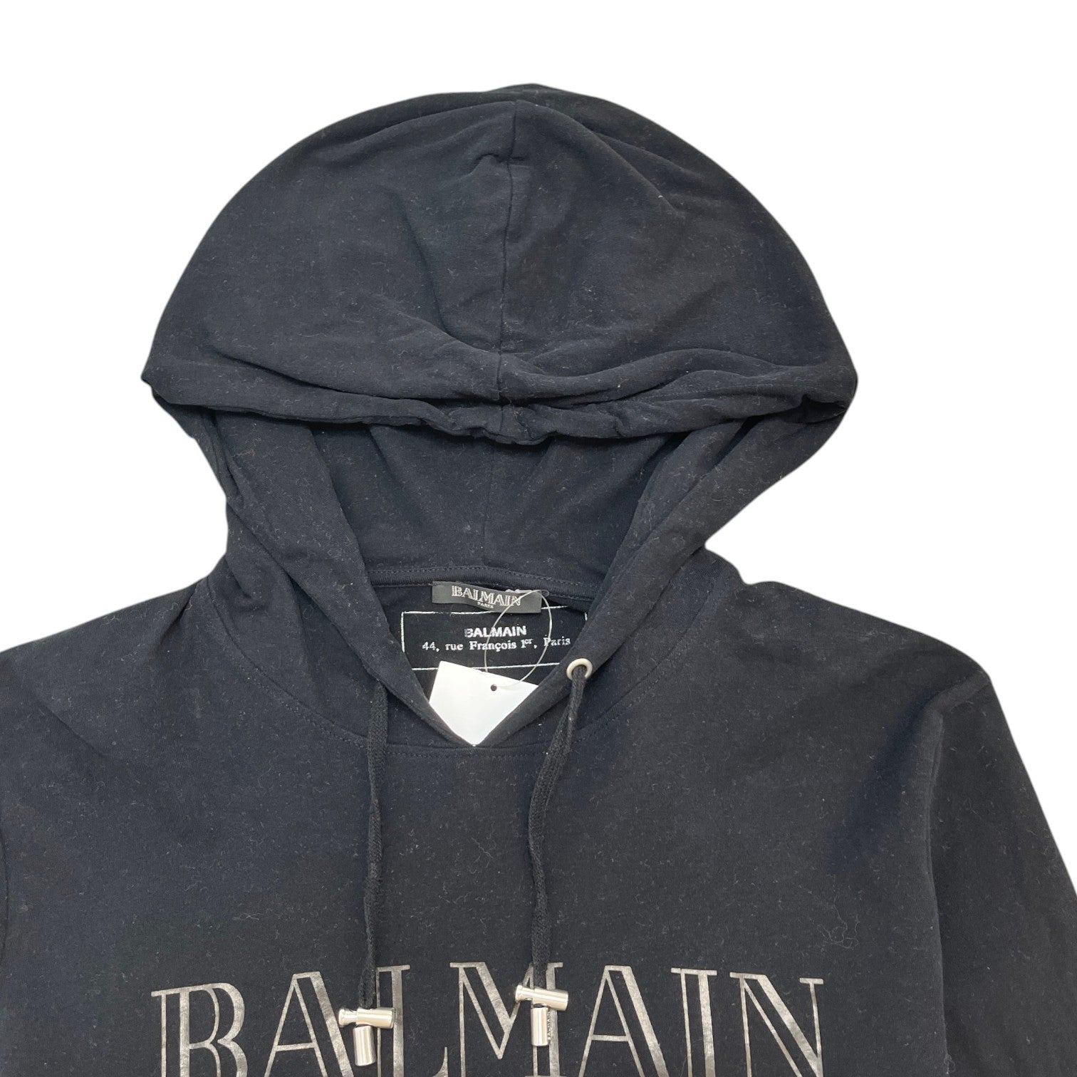 Men's Logo Print Hoodie Black Size L - Photo 5