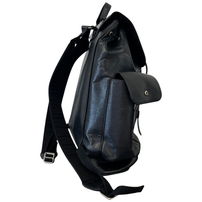 Men's Epi Leather Christopher Mm Backpack Black