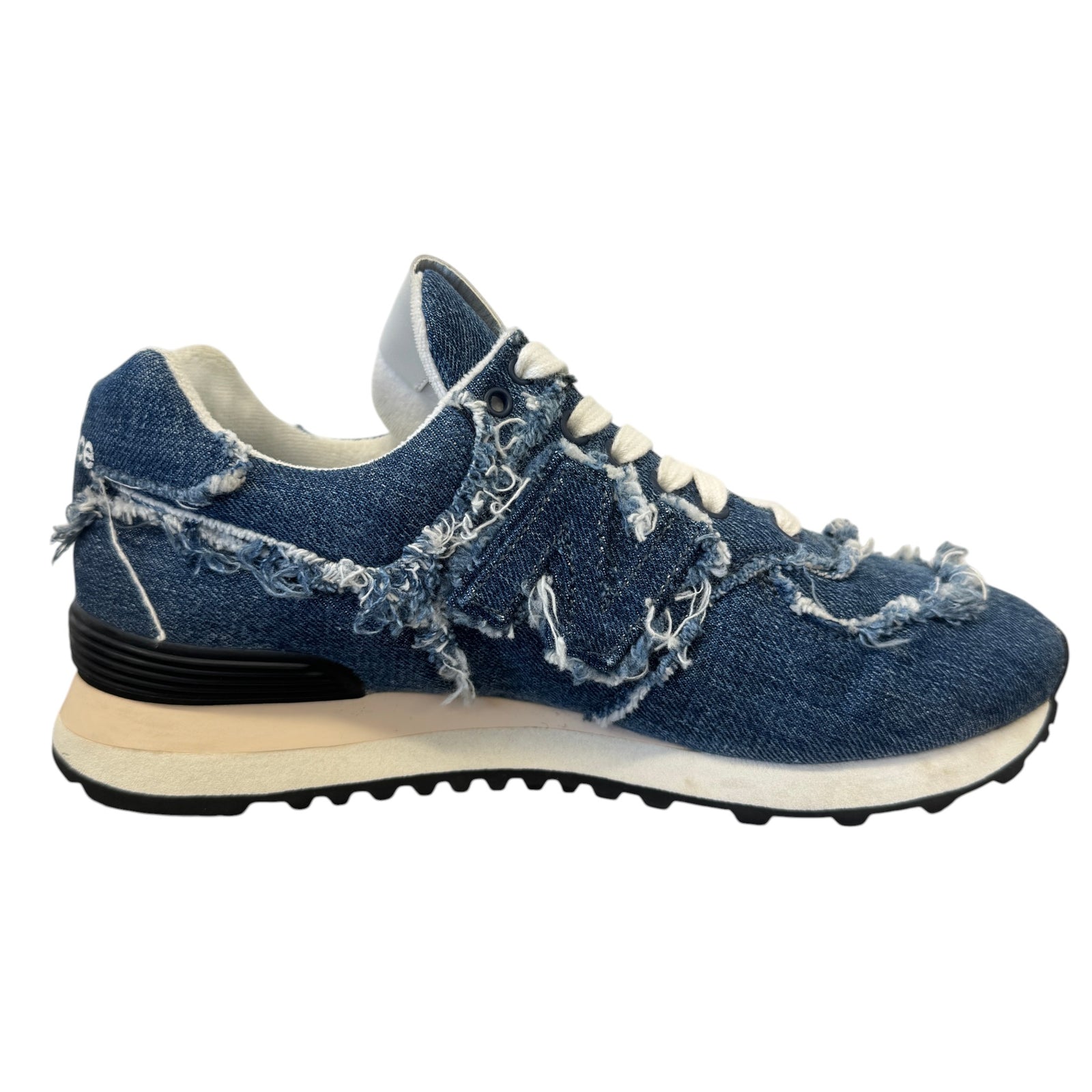 Women's X New Balance 574 Denim Low Trainers Blue Size EU 38 / UK 5 - Photo 5