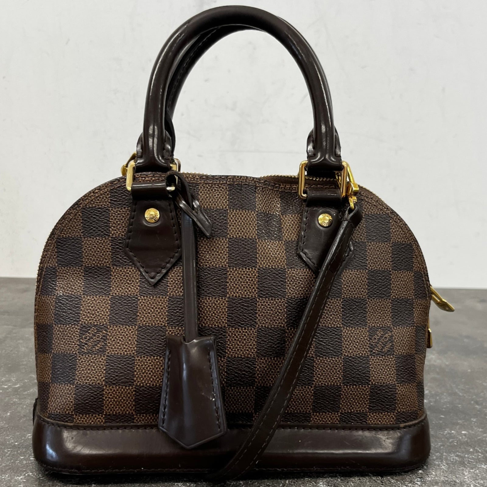 Women's Alma Bb Damier Ebene Handbag Brown - Photo 11