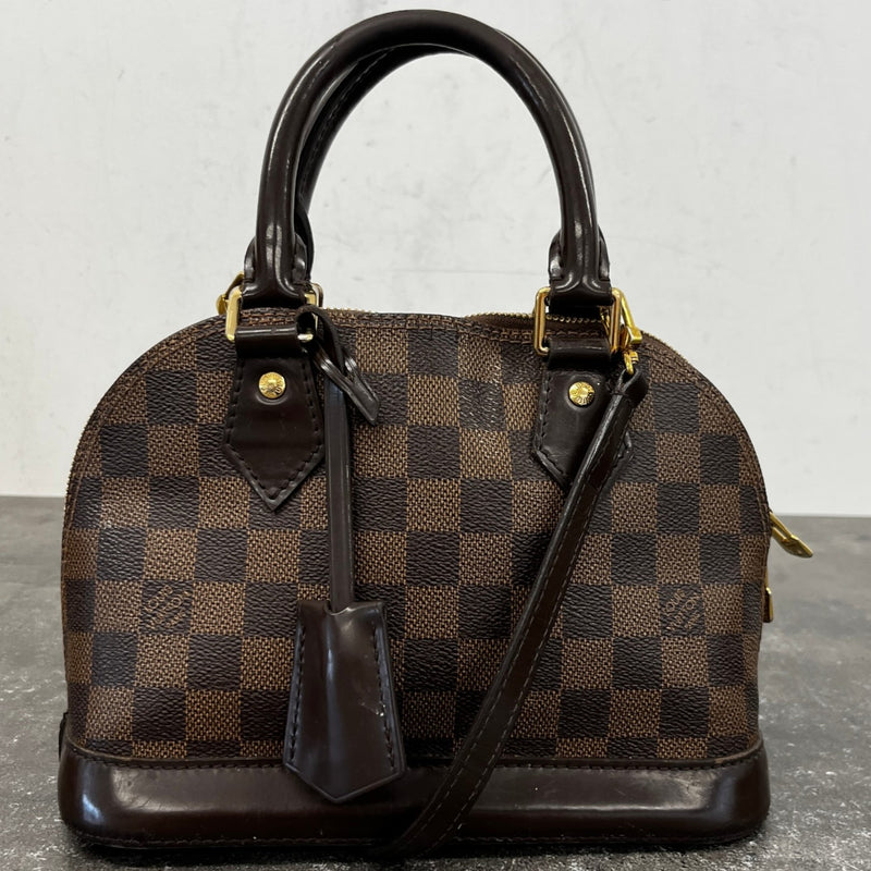 Women's Alma Bb Damier Ebene Handbag Brown