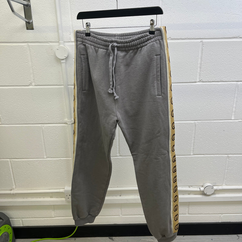 Men's GG Tape Joggers Grey Size W36