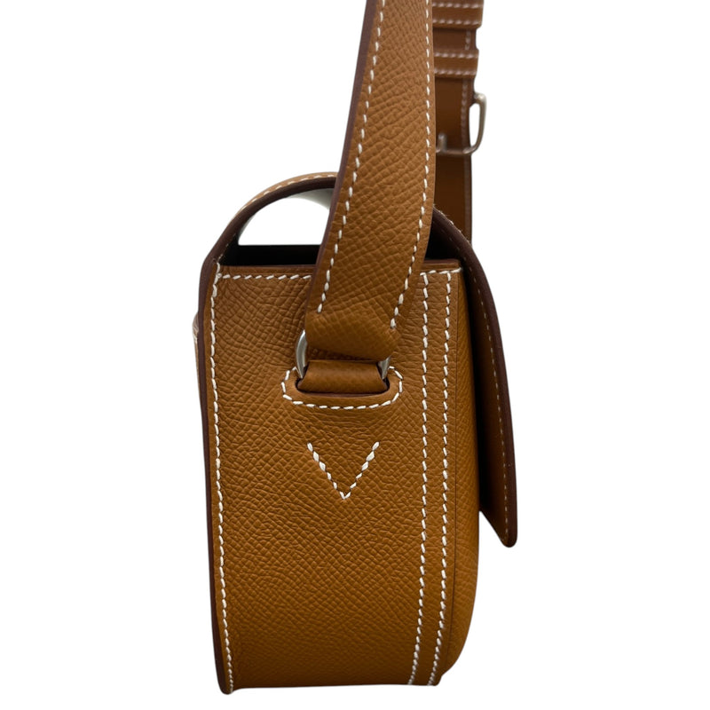 Women's Della Cavalleria Elan Gold Epsom Bag Brown