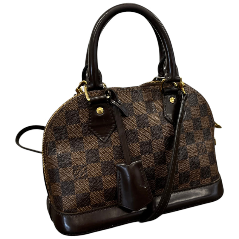 Women's Alma Bb Damier Ebene Handbag Brown