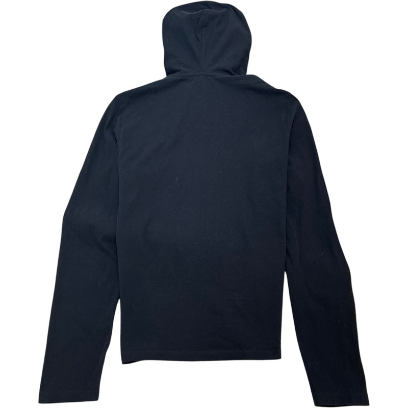Men's Logo Print Hoodie Black Size L