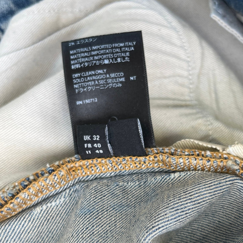 Men's Distressed Jeans Blue Size Waist 32"