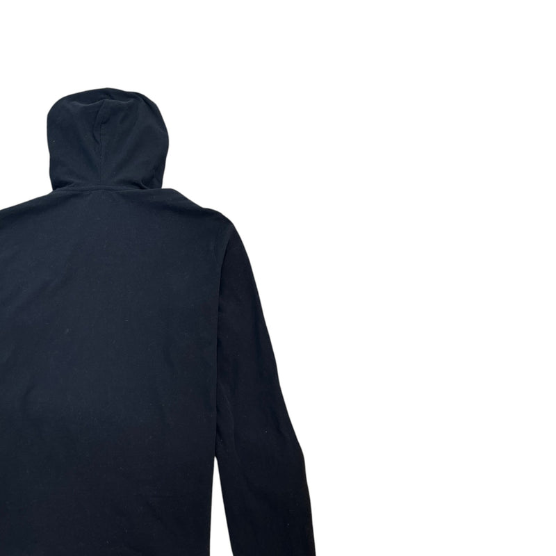 Men's Logo Print Hoodie Black Size L