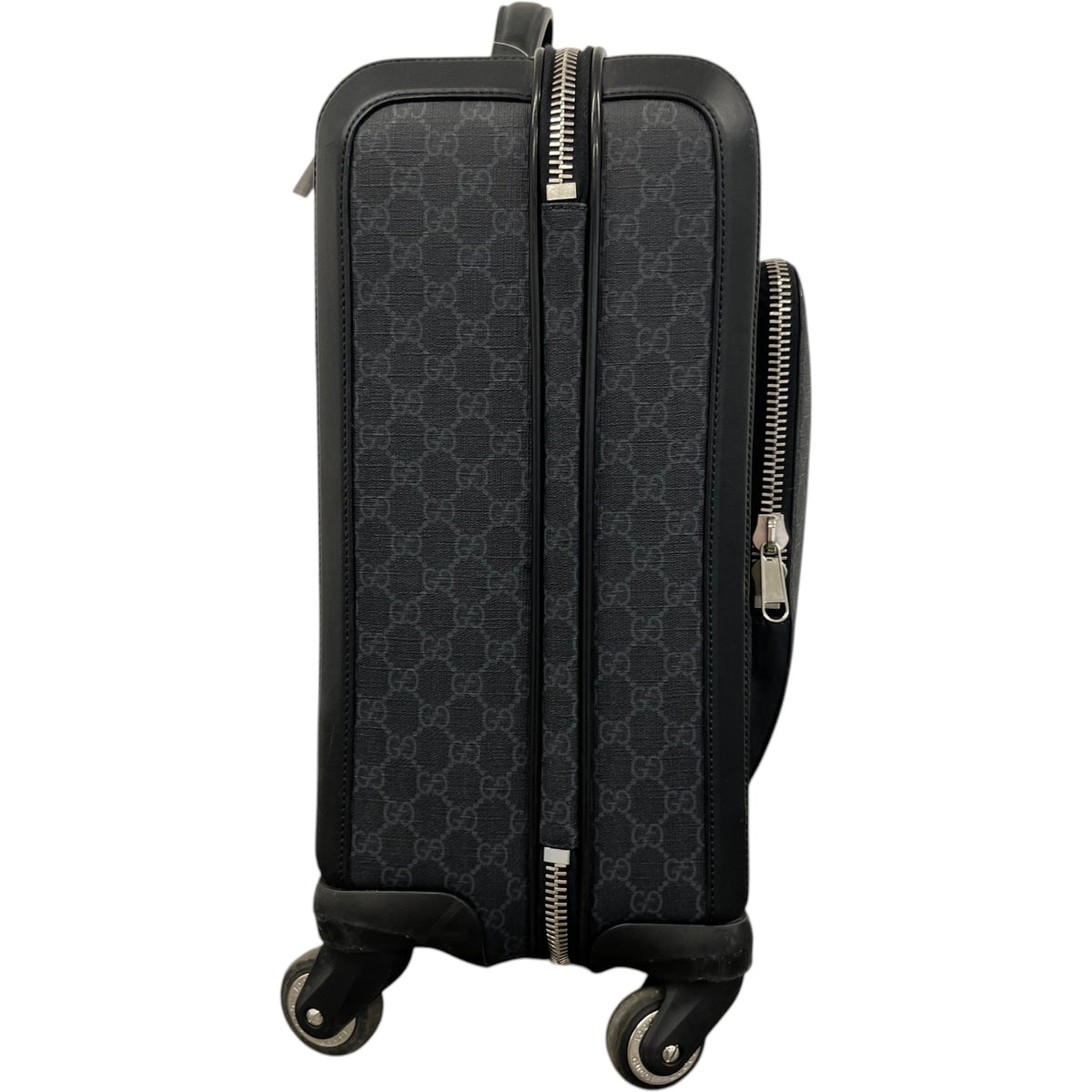 Men's GG Supreme Travel Bag Black - Photo 7