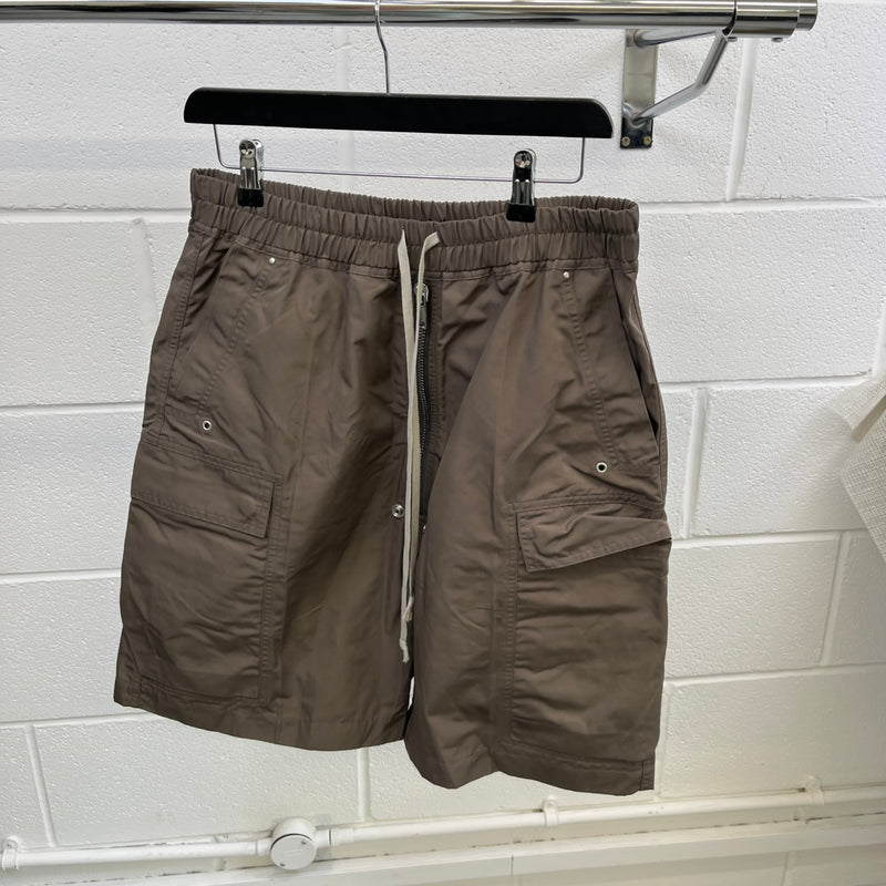Men's Cargo Zip Shorts Khaki Size L / W34