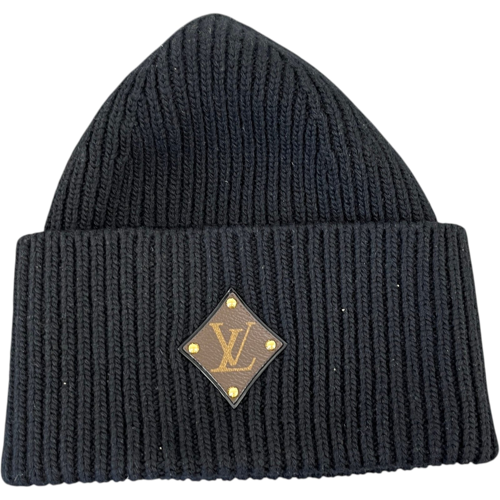 Women's Lv Initials Hat Black - Photo 1