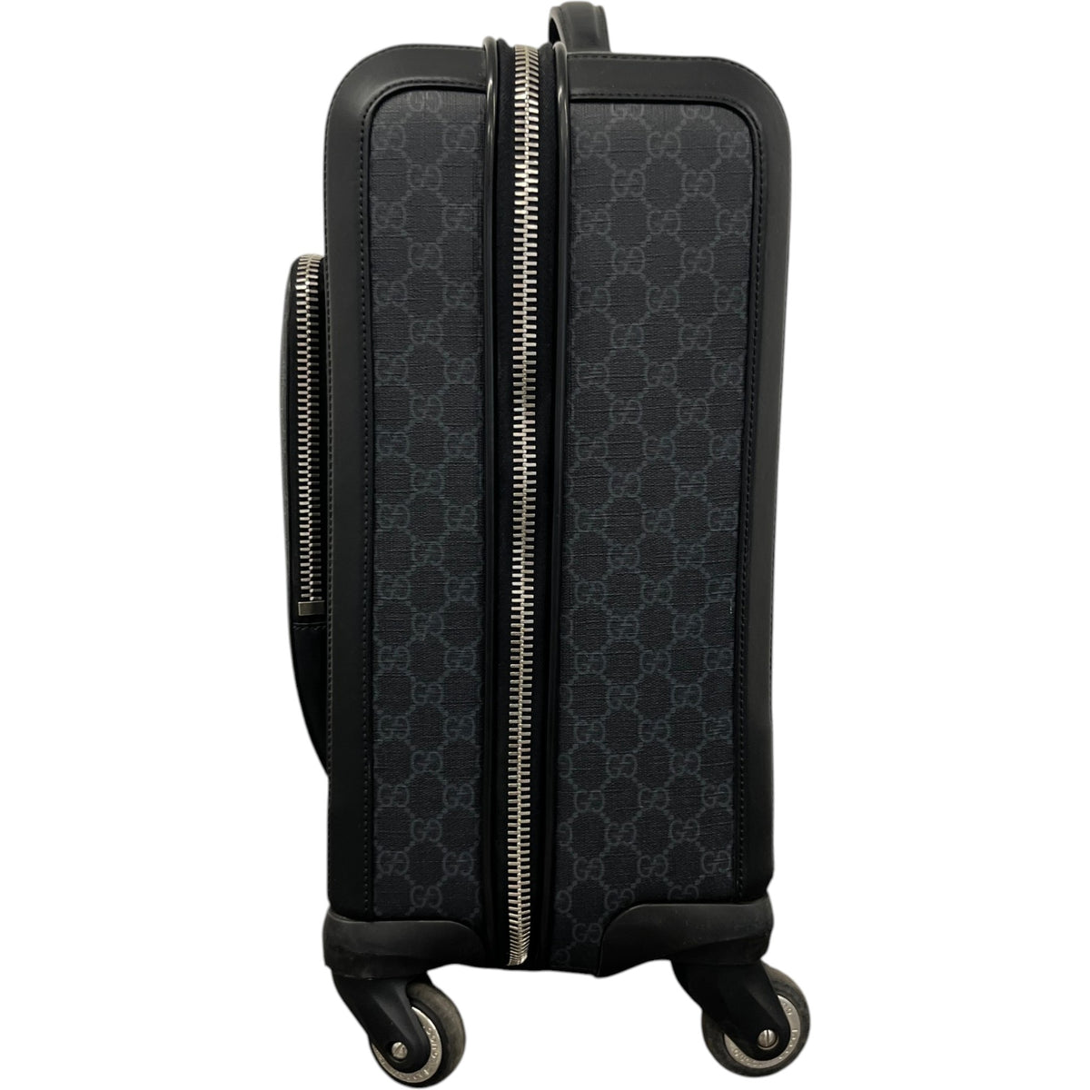 Men's GG Supreme Travel Bag Black - Photo 8