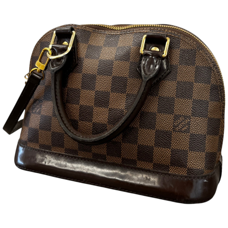 Women's Alma Bb Damier Ebene Handbag Brown
