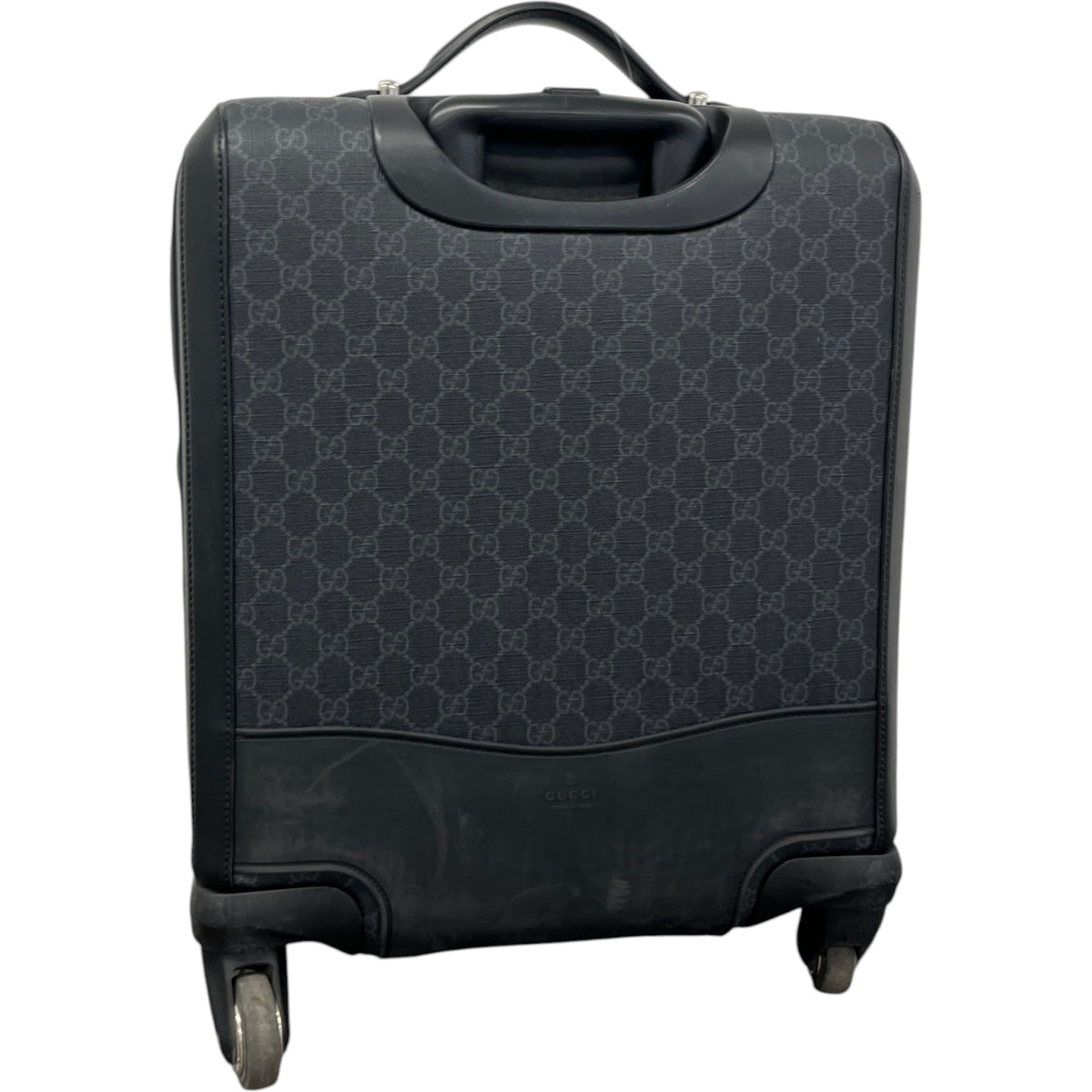 Men's GG Supreme Travel Bag Black - Photo 9