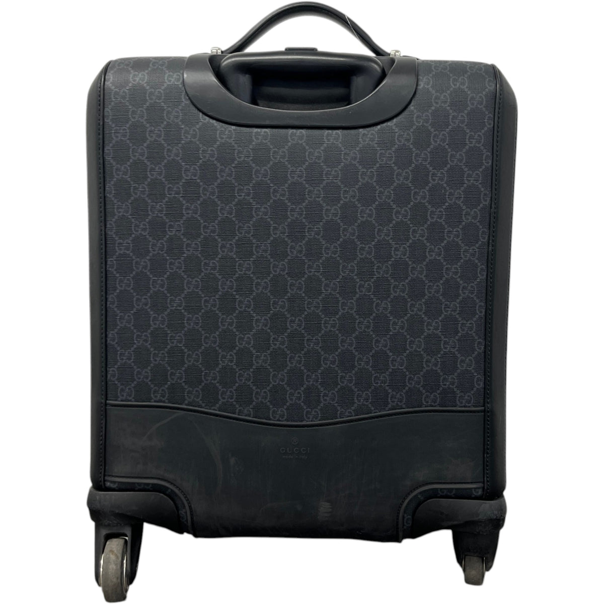 Men's GG Supreme Travel Bag Black - Photo 10