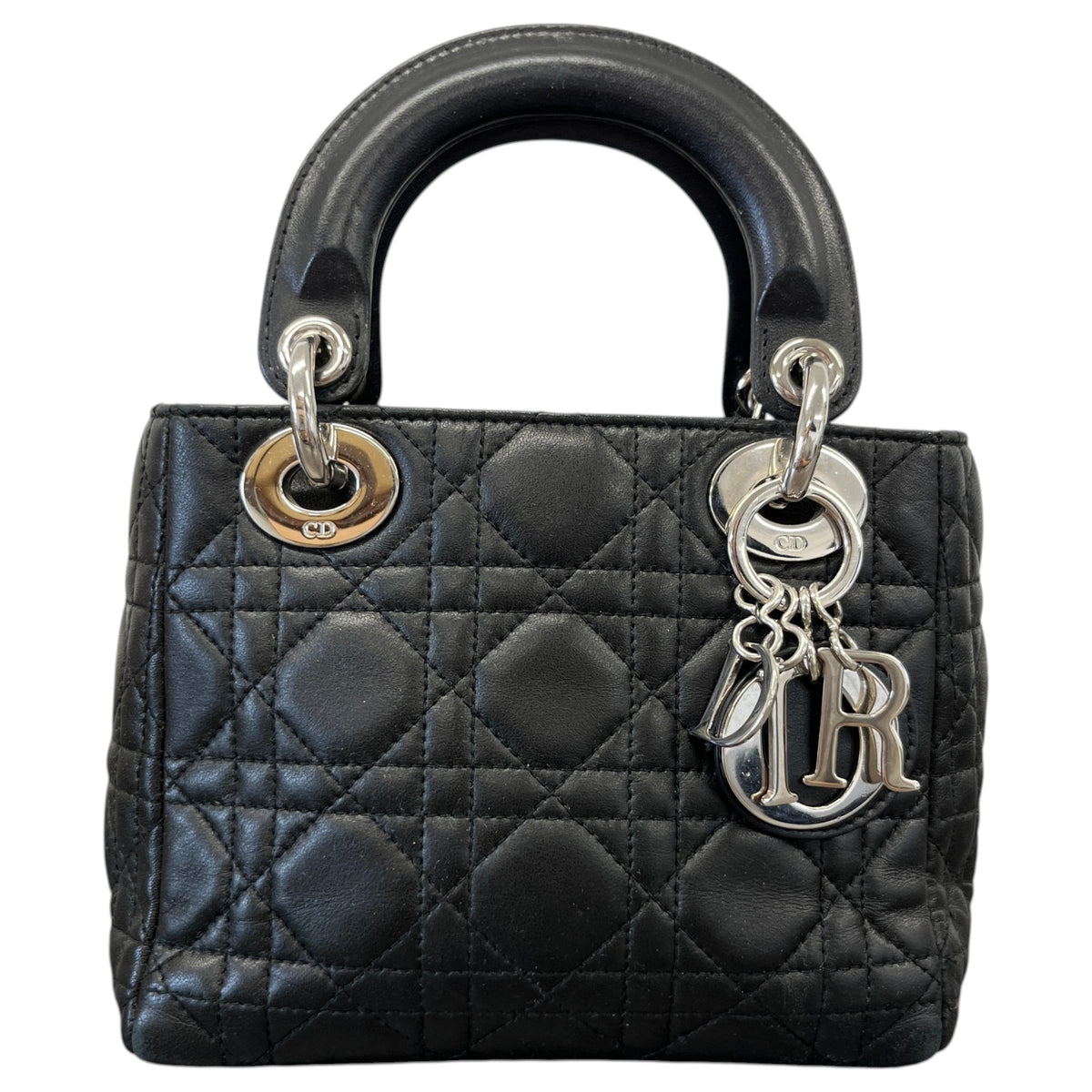 Women's Mini Lady Dior Handbag Black - Photo 1
