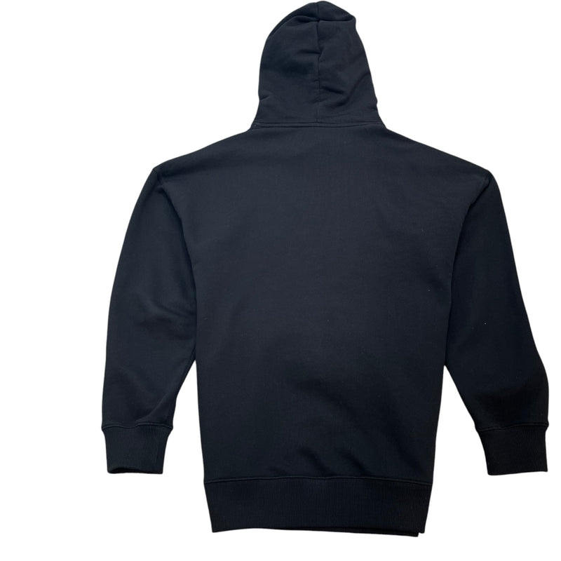 Men's Logo Print Hoodie Black Size S
