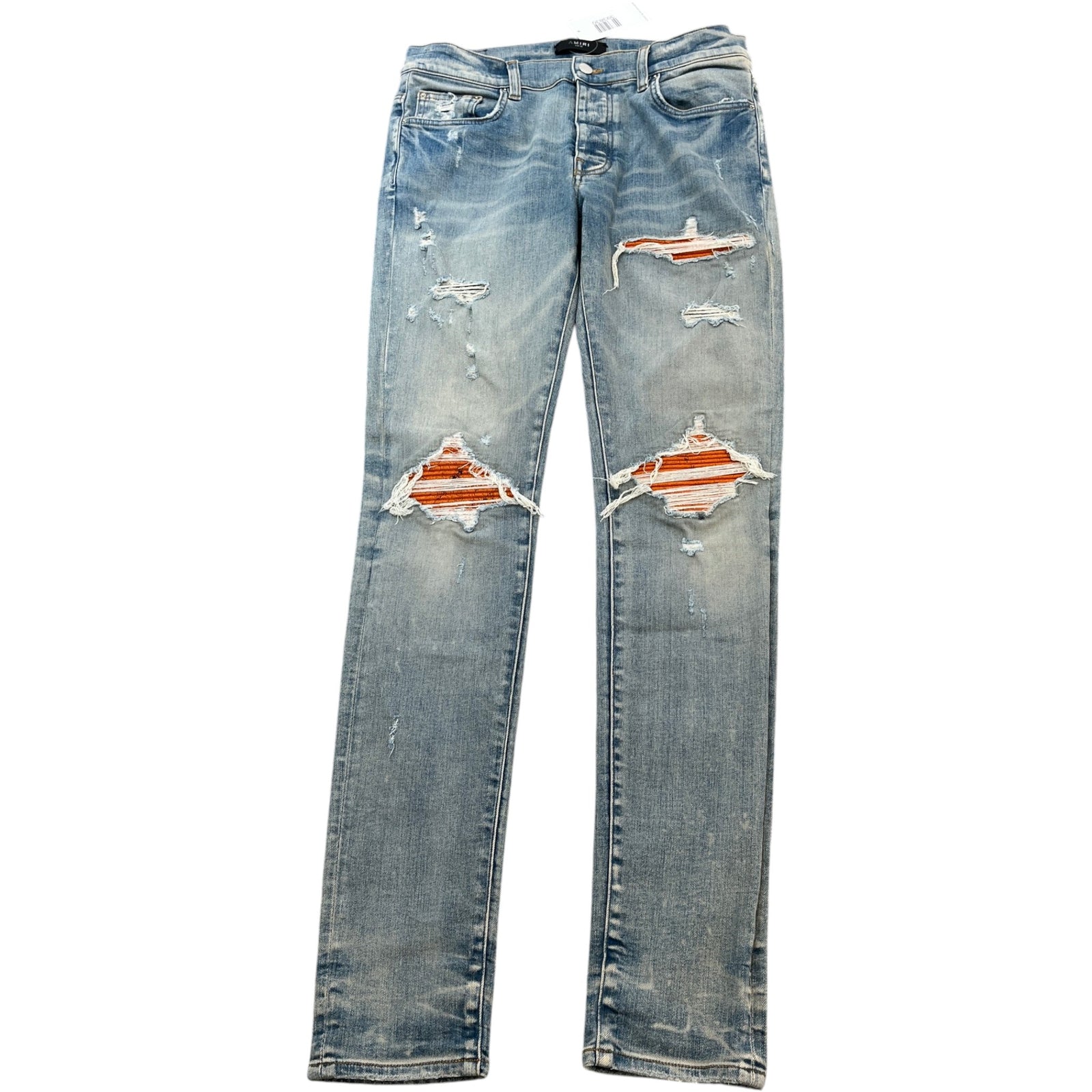 Men's MX1 Distressed Jeans Blue Size W32 - Photo 1
