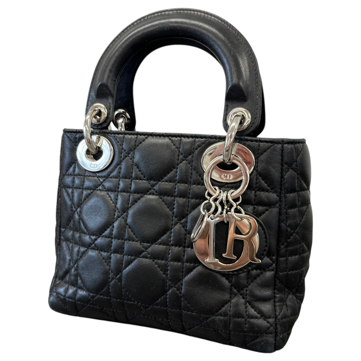 Women's Mini Lady Dior Handbag Black - Photo 5