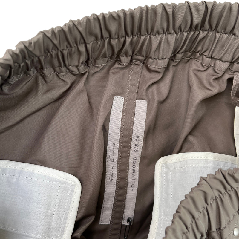 Men's Cargo Zip Shorts Khaki Size L / W34