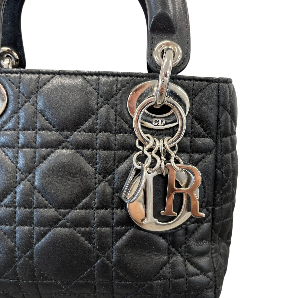 Women's Mini Lady Dior Handbag Black - Photo 11