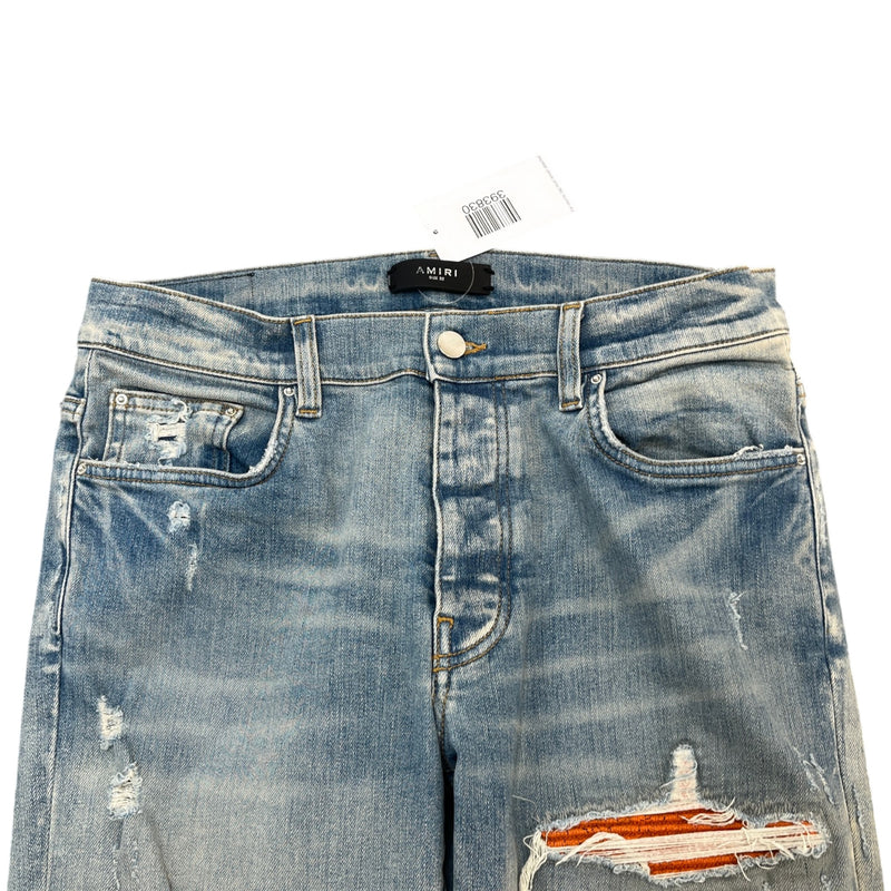 Men's MX1 Distressed Jeans Blue Size W32