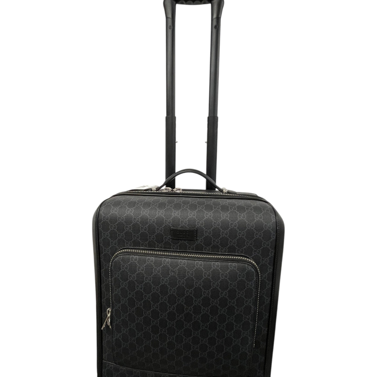 Men's GG Supreme Travel Bag Black - Photo 11