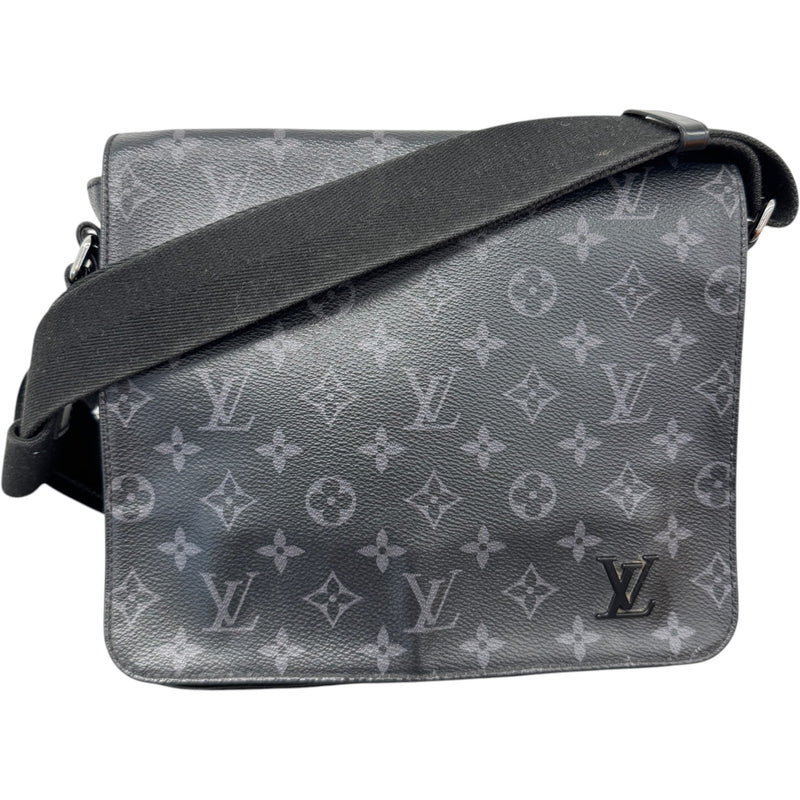 Men's Monogram Eclipse District PM Messenger Bag Black