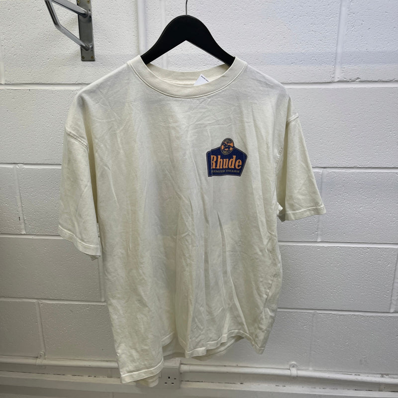 Men's Grand Cru Cigars Graphic T-Shirt White Size M