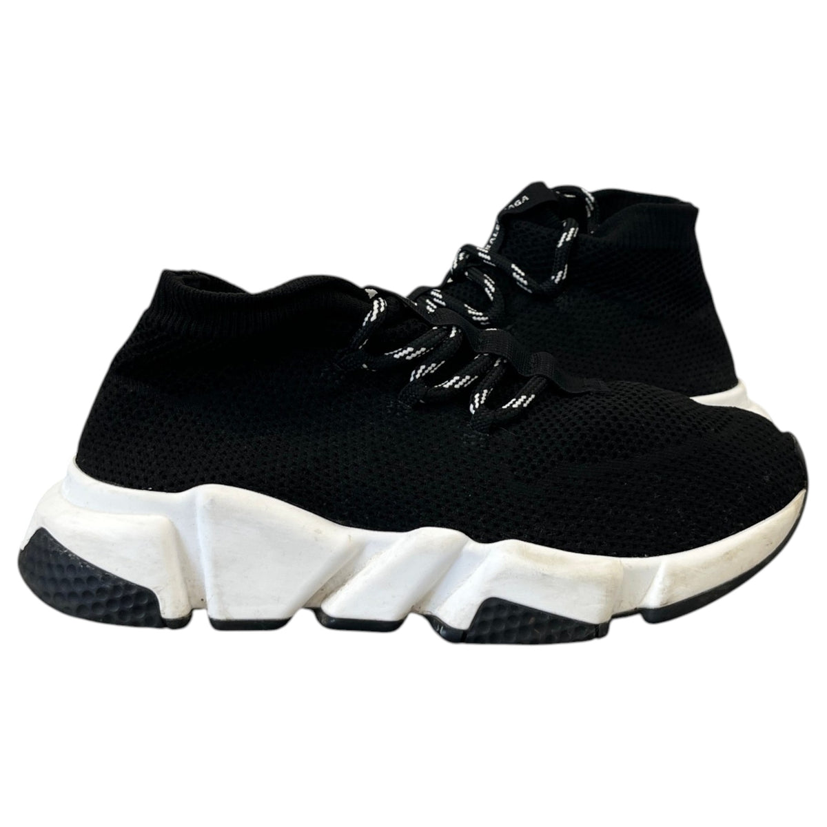 Women's Speed Lace-Up High Trainers Black Size UK 3 / EU 36 - Photo 3