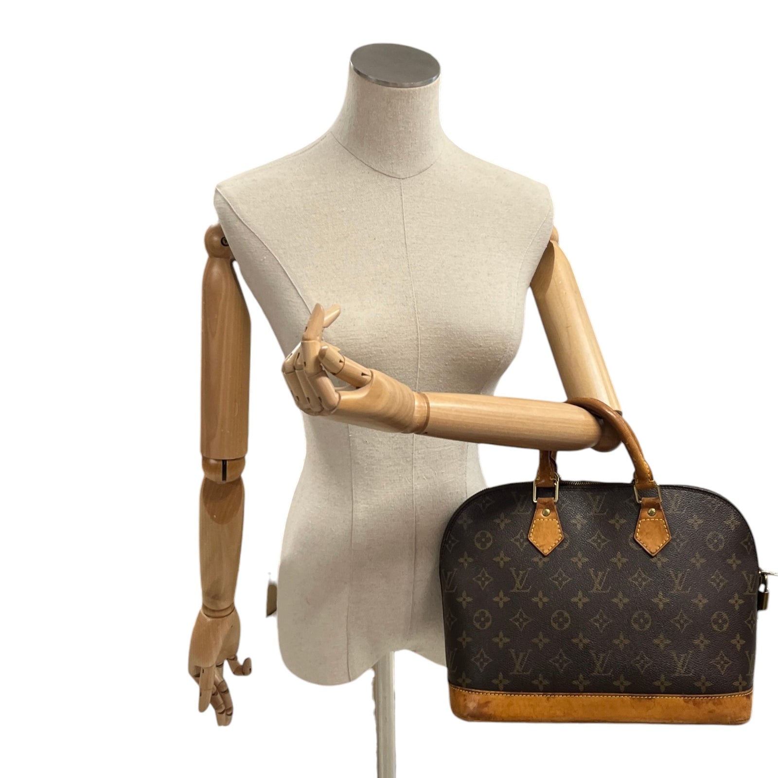 Women's Monogram Alma Pm Handbag Brown - Photo 2