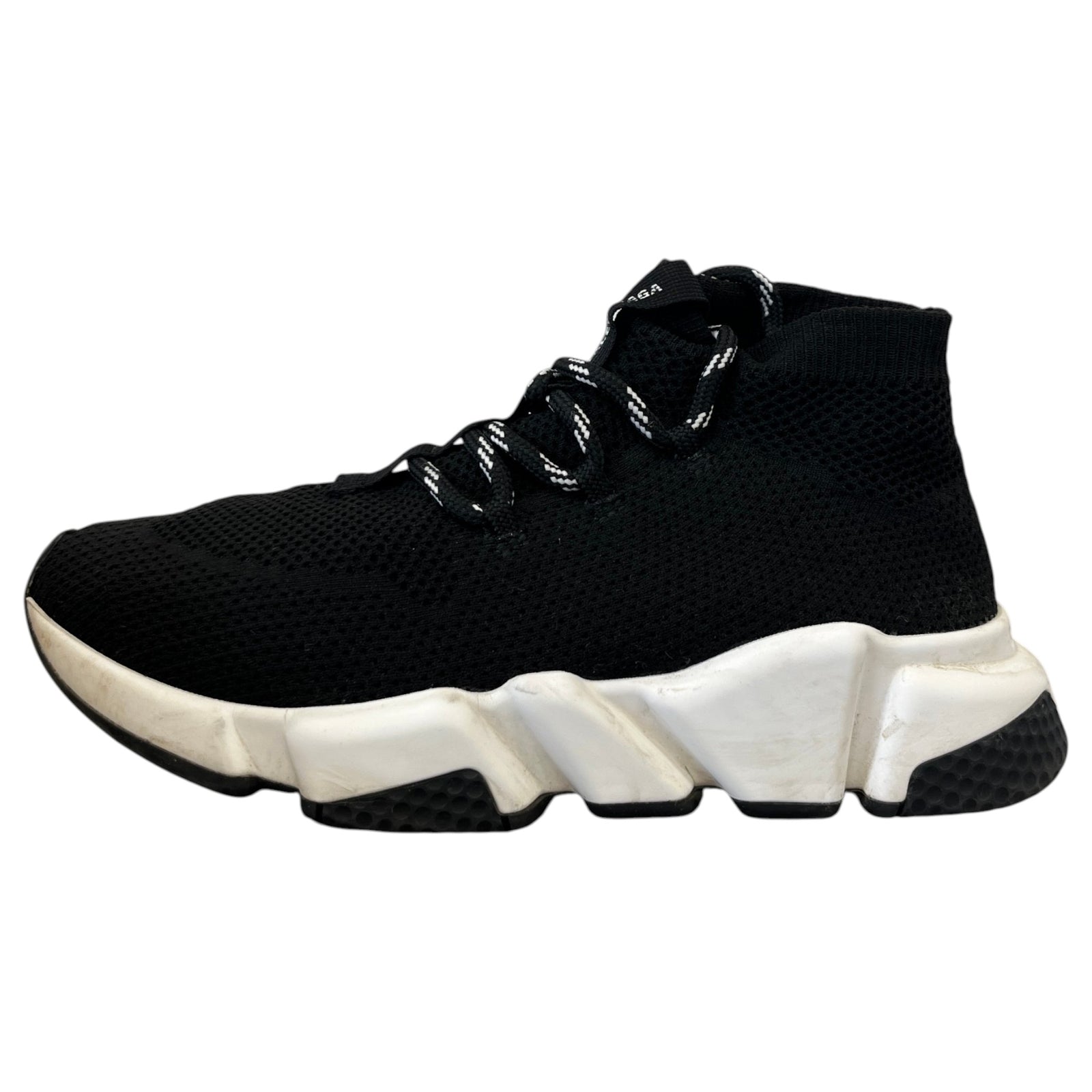 Women's Speed Lace-Up High Trainers Black Size UK 3 / EU 36 - Photo 5