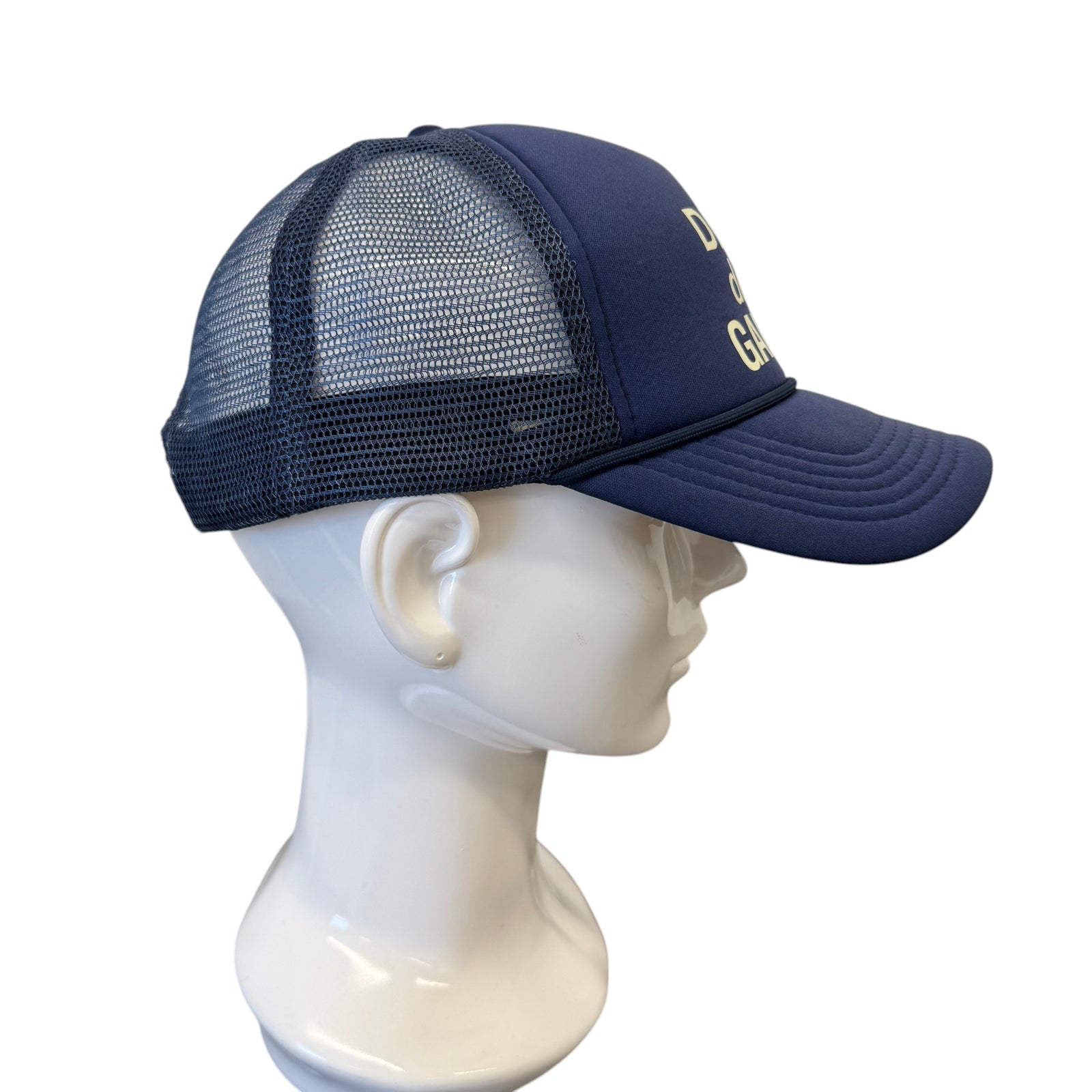 Men's Logo Print Baseball Hat Navy - Photo 4
