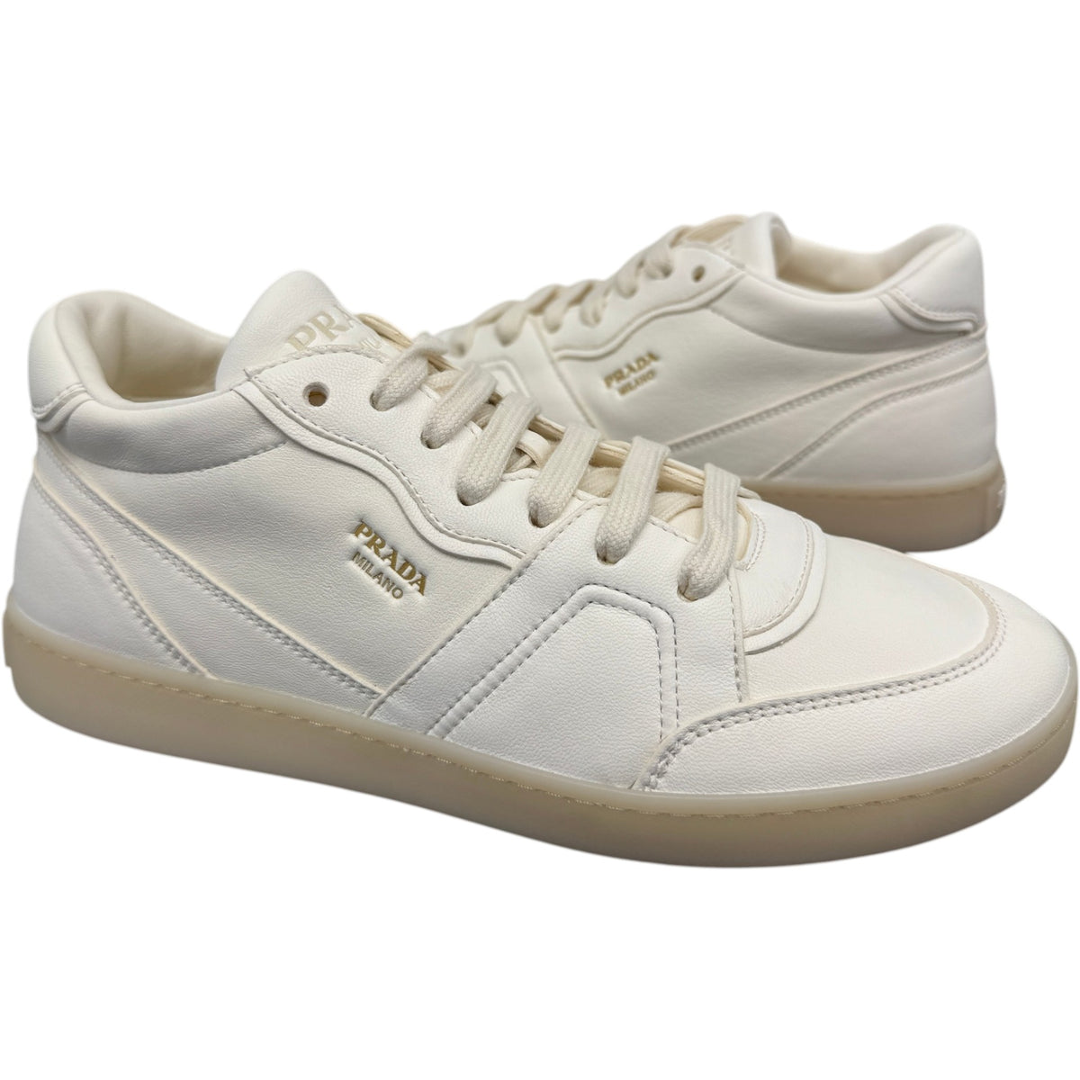 Women's Nappa Low Trainers White Size UK 4.5 / EU 37.5 - Photo 3
