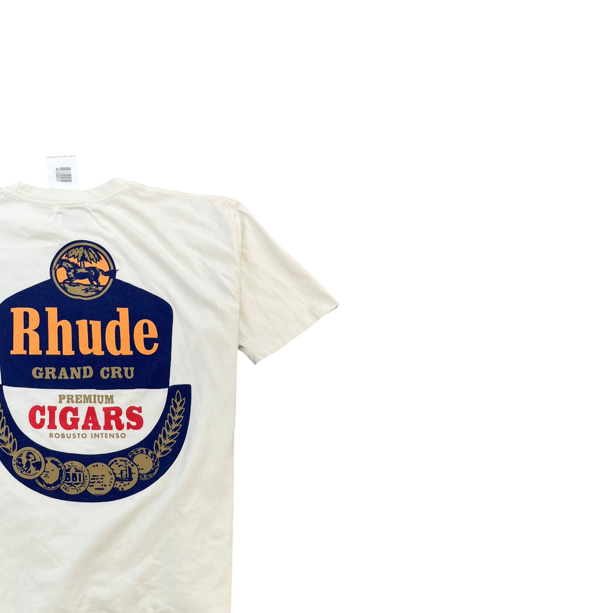 Men's Grand Cru Cigars Graphic T-Shirt White Size M - Photo 4