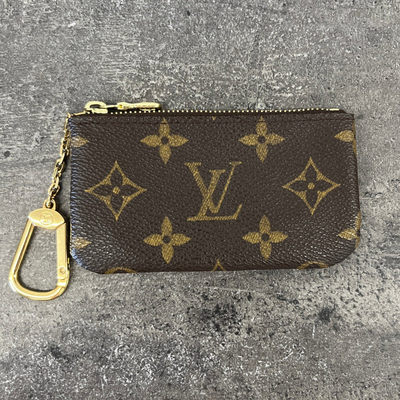 Women's Monogram Key Pouch Keyring Brown