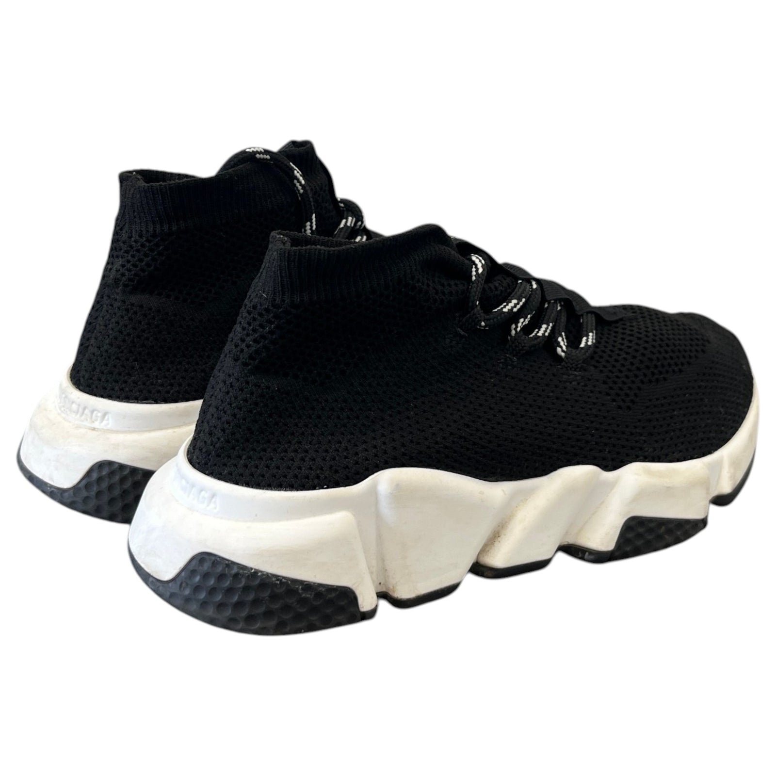 Women's Speed Lace-Up High Trainers Black Size UK 3 / EU 36 - Photo 8