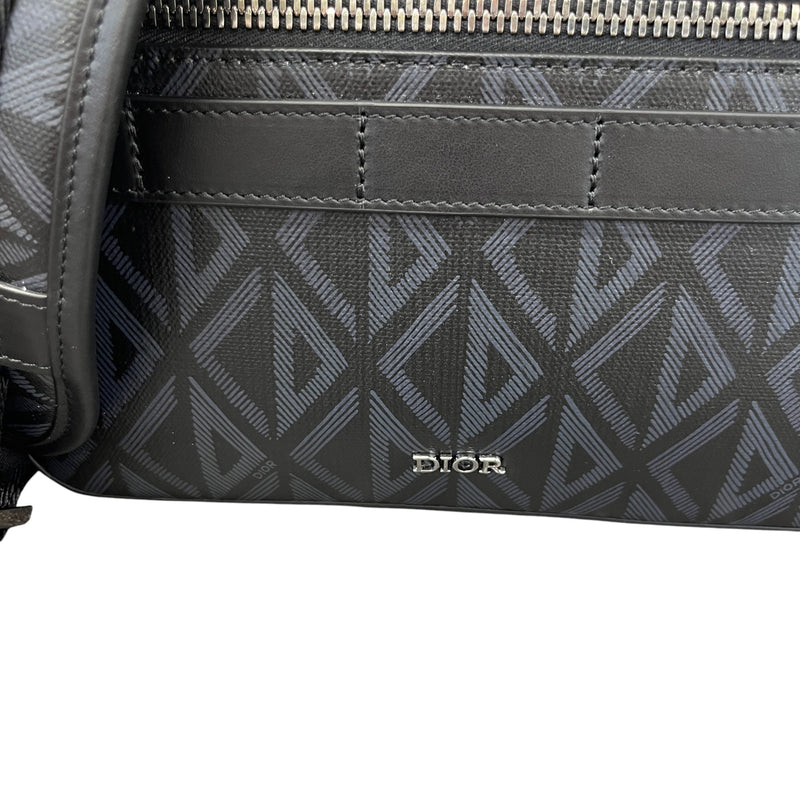 Men's CD Diamond Safari Messenger Bag Black
