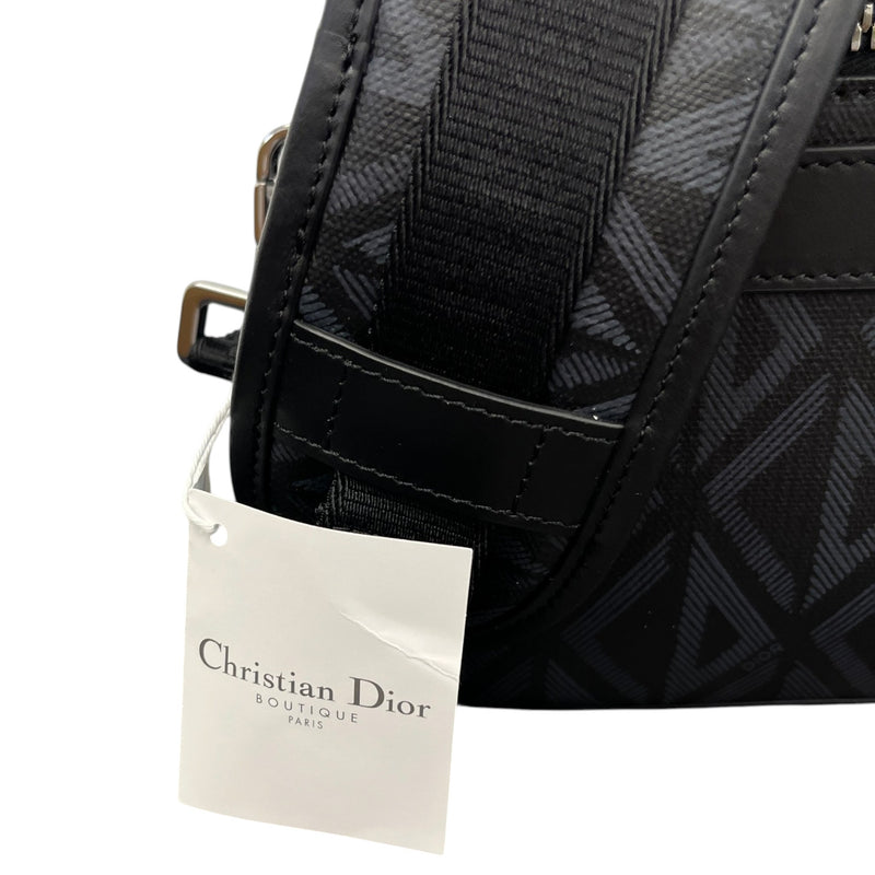 Men's CD Diamond Safari Messenger Bag Black