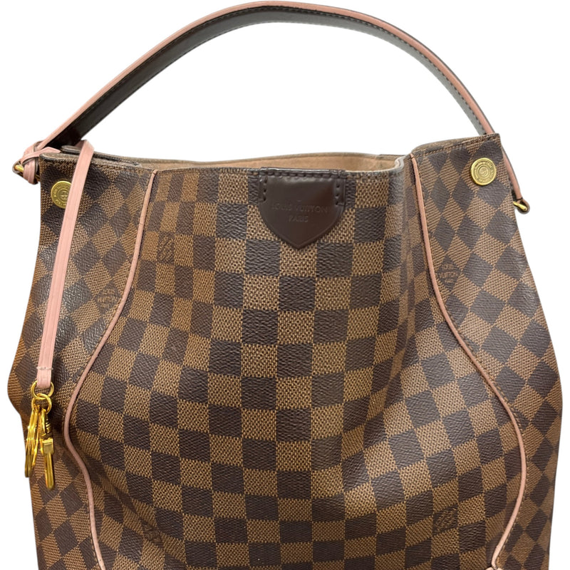 Women's Damier Ebene Caissa Hobo Handbag Brown