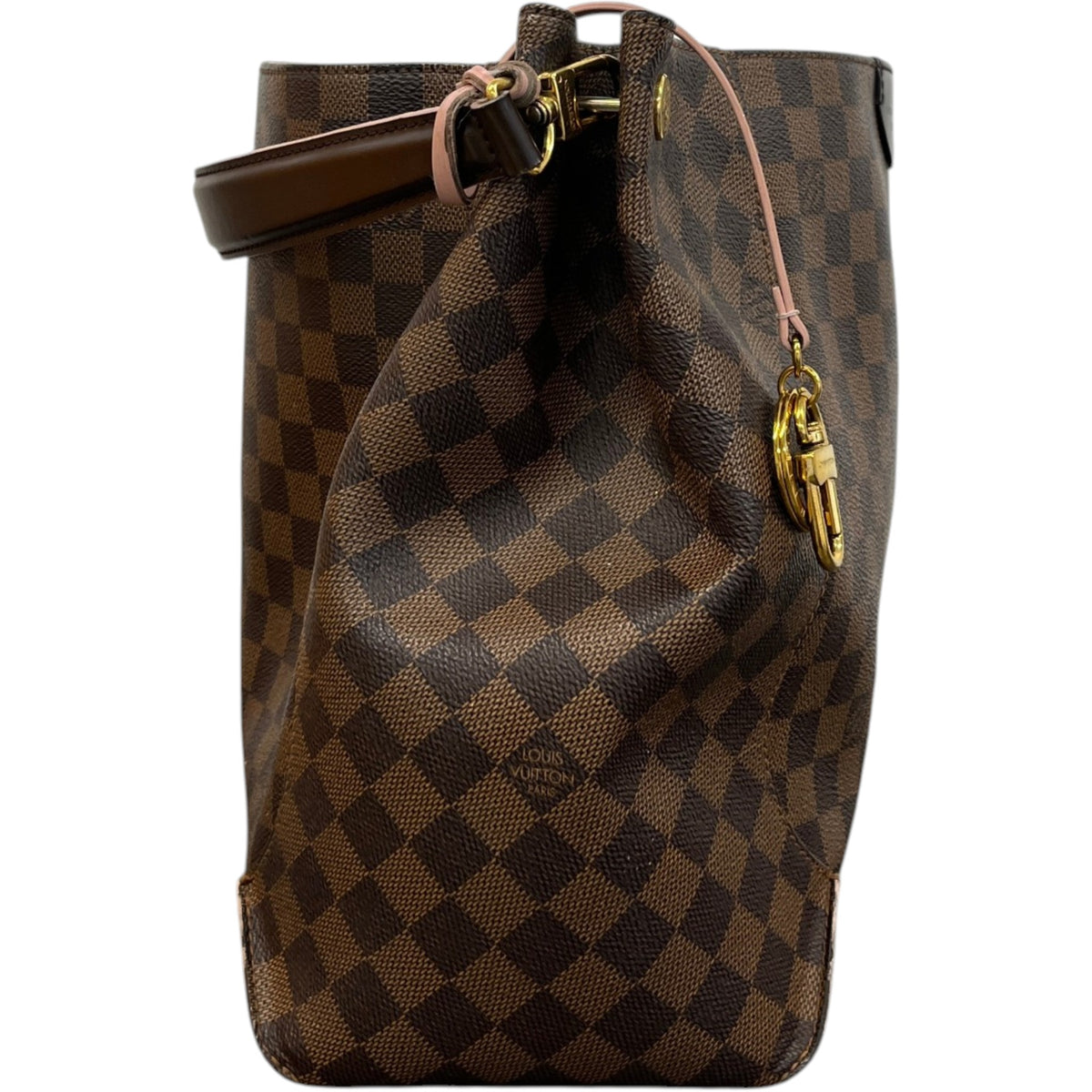 Women's Damier Ebene Caissa Hobo Handbag Brown - Photo 7