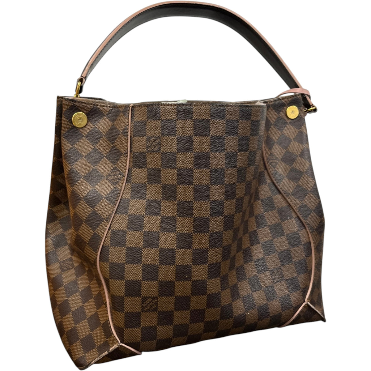 Women's Damier Ebene Caissa Hobo Handbag Brown - Photo 8